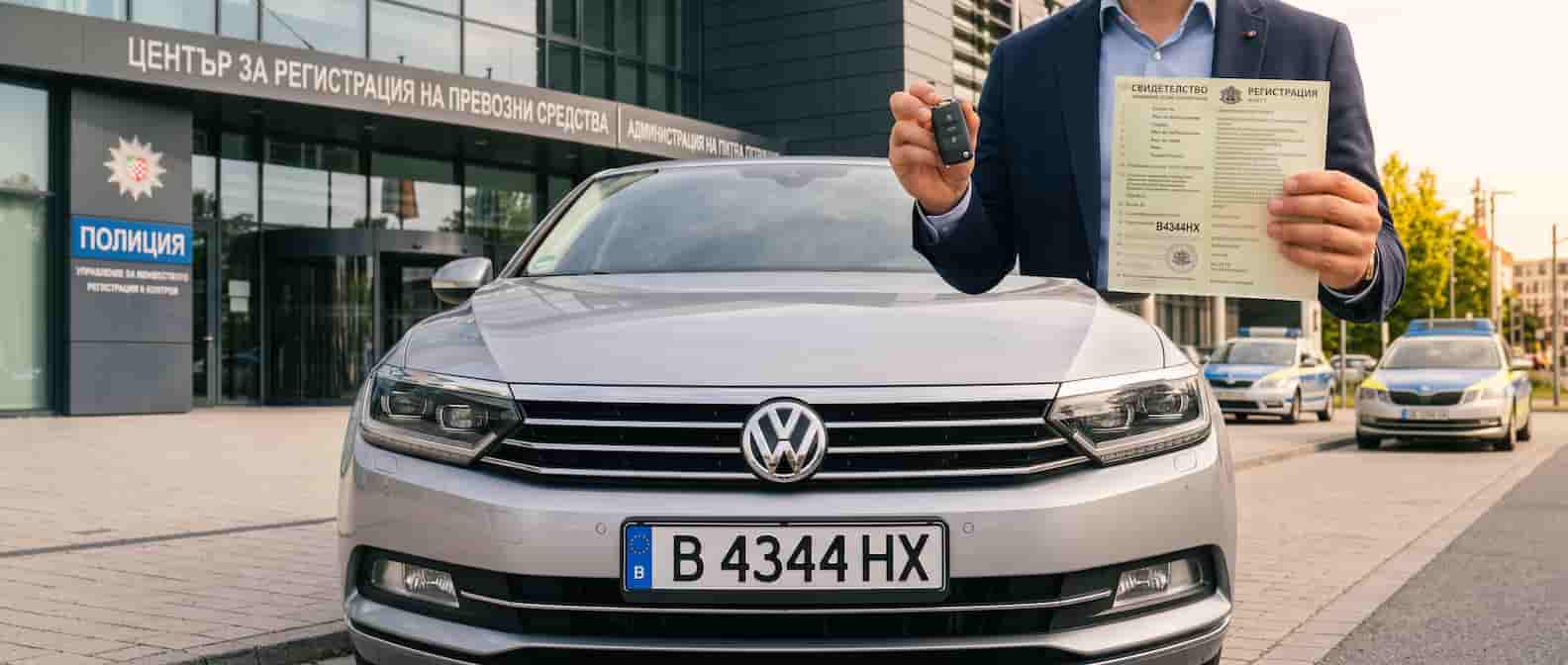 Успешно регистриран автомобил VW Passat с нови табели от КАТ Варна след съдействие от SuperHelp