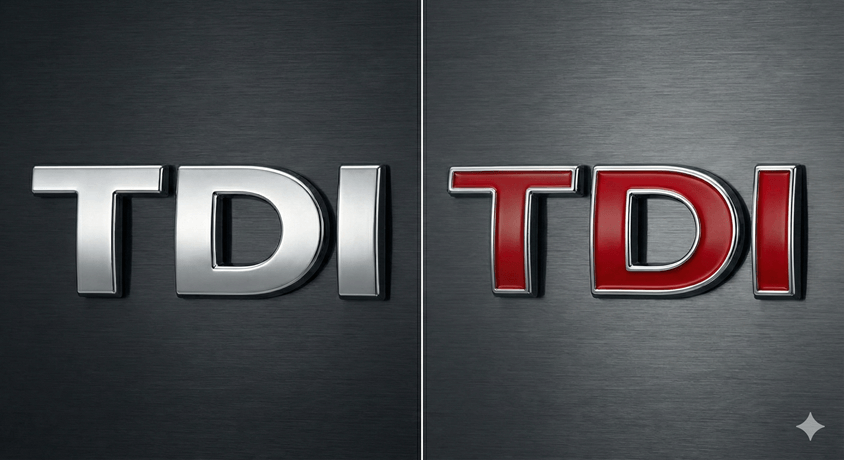 Сравнение на компоненти при различните версии на 1.9 TDI