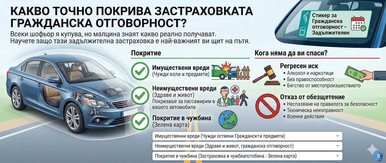 Покритие Гражданска отговорност