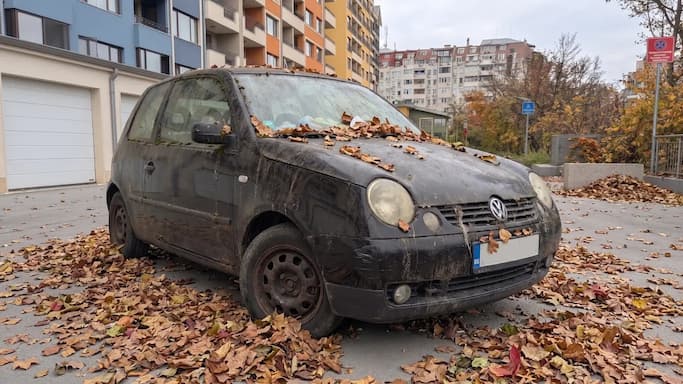Пример за лоша снимка на кола за продажба